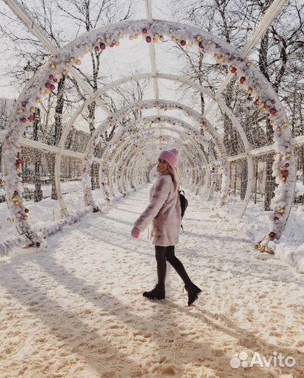 Пушистая шапка из мохера