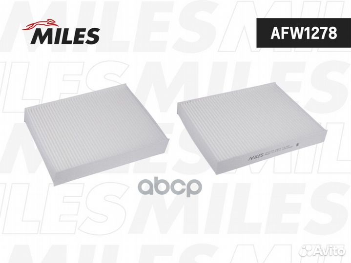 Фильтр салона hyundai IX55 07- AFW1278 Miles