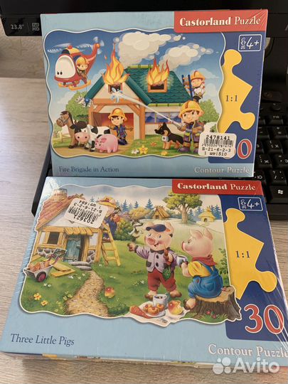 Пазлы детские новые