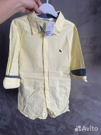 Рубашка хлопковая H&M новая 152