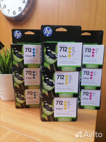 Картридж HP 712 (3ED67A,3ED68A, 3ED69A)