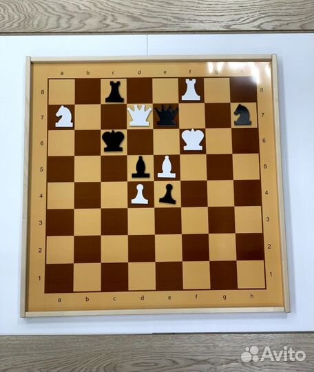 Демонстрационные шахматы и шашки магнитные, поле 7