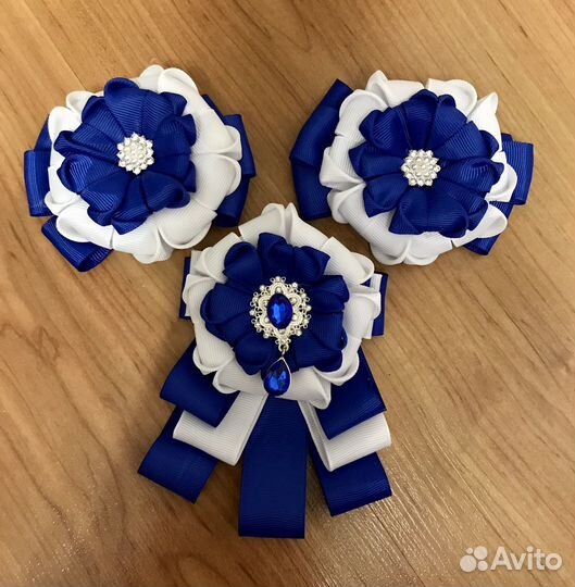 Банты,галстуки,заколки для волос школьные