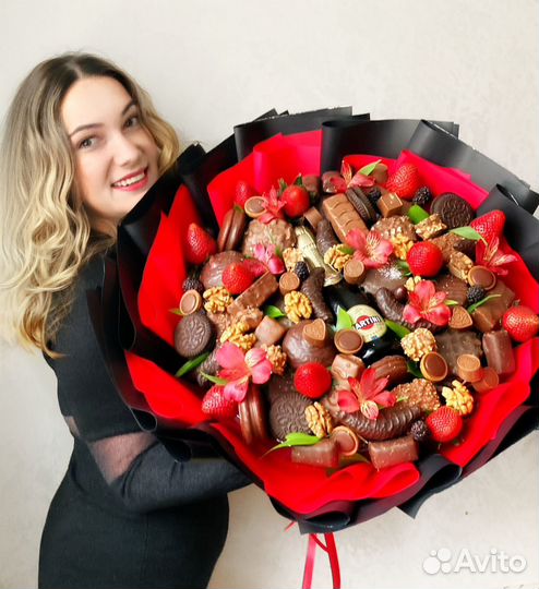 Съедобные букеты из конфет/зефира/маршмэлло