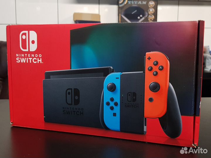 Nintendo Switch 2я ревизия, чип + 128Gb карта