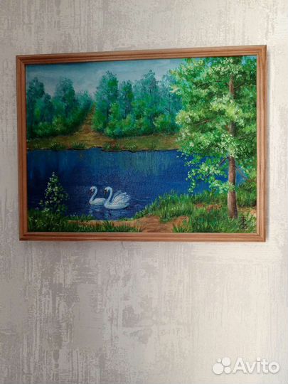 Картина маслом на холсте пейзаж