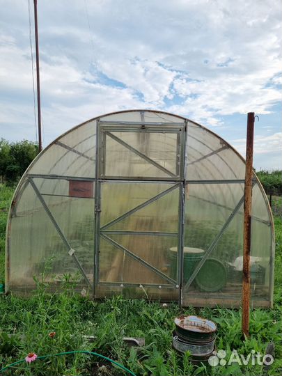 Теплица 3 на 6 из поликарбоната бу