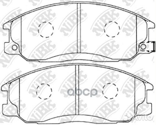 Колодки тормозные дисковые передние NiBK PN0103