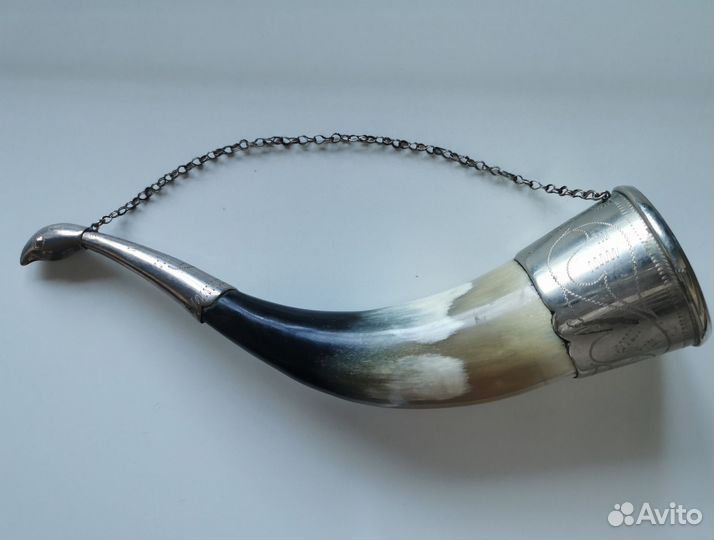 Сувенирный коровий рог СССР