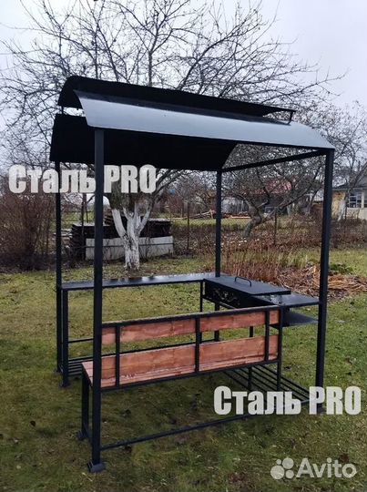 Мангал с крышей