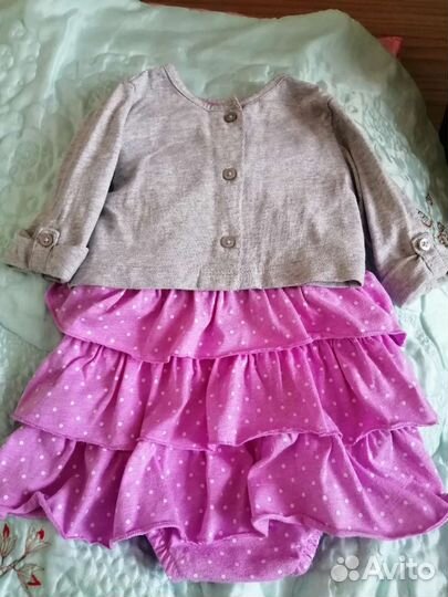 Детские вещи для девочки 9-12 мес