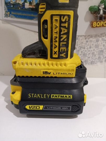 Адаптер для аккумуляторов stanley fatmax