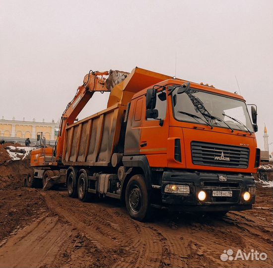 Песок строительный в наличии с доставкой