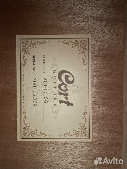 Гитара cort ac100 sg