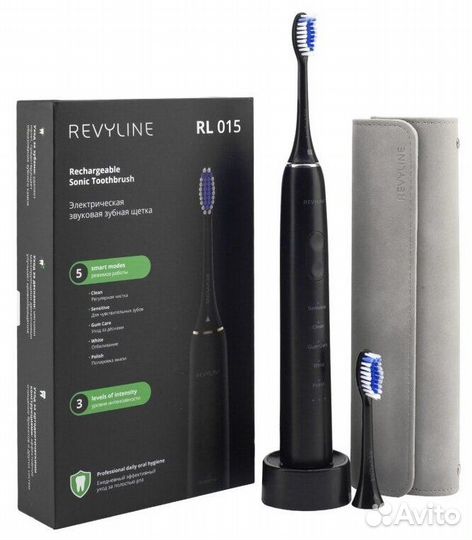 Электр зубная щетка Revyline RL 015 бел/черн/роз