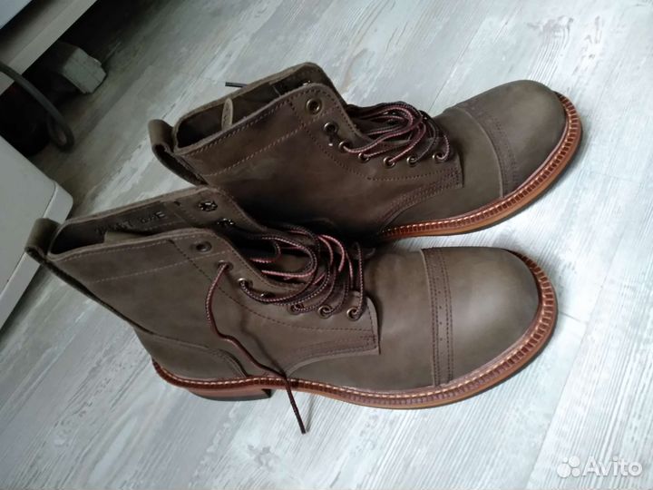 Ботинки мужские винтажные в стиле red wings