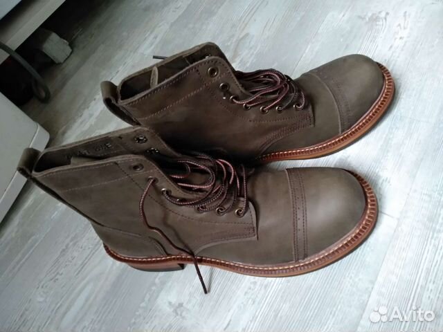 Ботинки мужские винтажные в стиле red wings