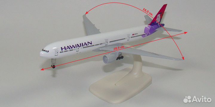 Модель самолета Boeing 777-300ER Hawaiian Airlines