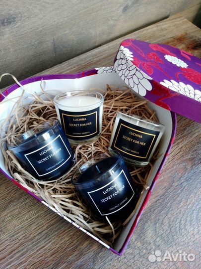 Свечи из натурального кокосового воска