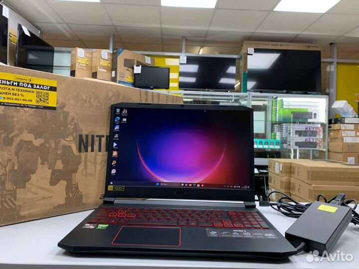 Ноутбук Acer Nitro AMD Ryzen 5/ GTX 1650 Ti 4Gb