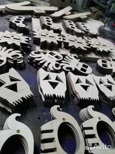 Лазерная резка, гравировка фанеры, хдф, оргстекло