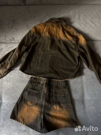 Джинсовый костюм женский