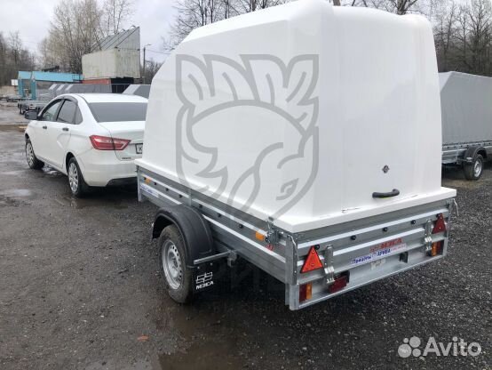 Прицеп пластиковой крышкой Н1500мм. Качество