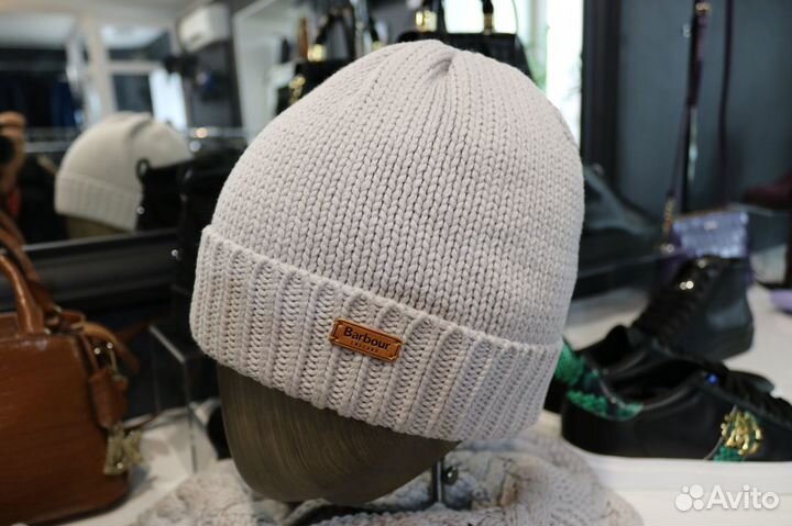 Шапка и шарф Barbour Англия оригинал