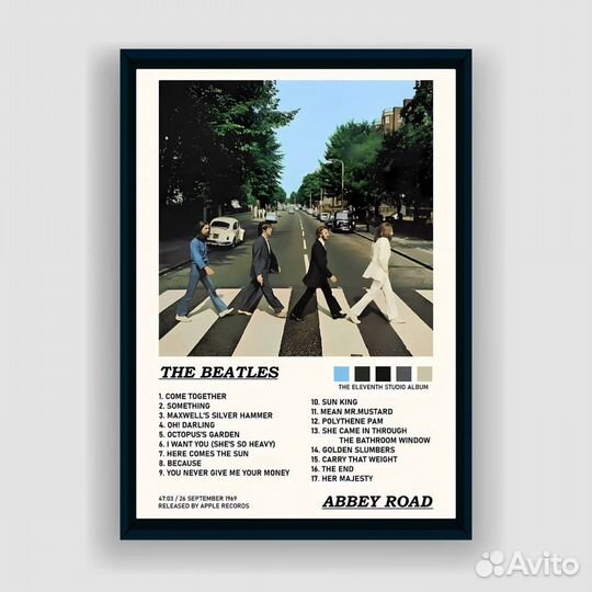 Постер The Beatles - Abbey Road (А3)