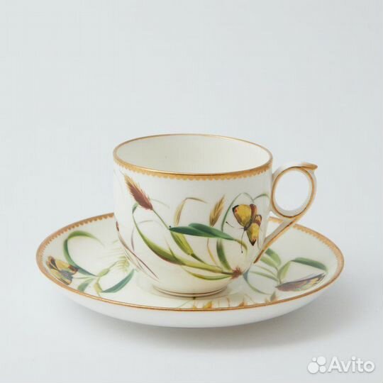 William Brownfield&Sons. Старинная чашка с блюдцем