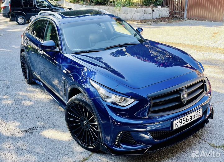 Сплиттеры порогов Infiniti fx/qx70