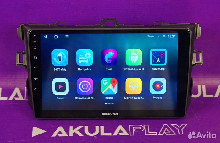 Магнитола Basson V2 1/16 для Toyota Corolla