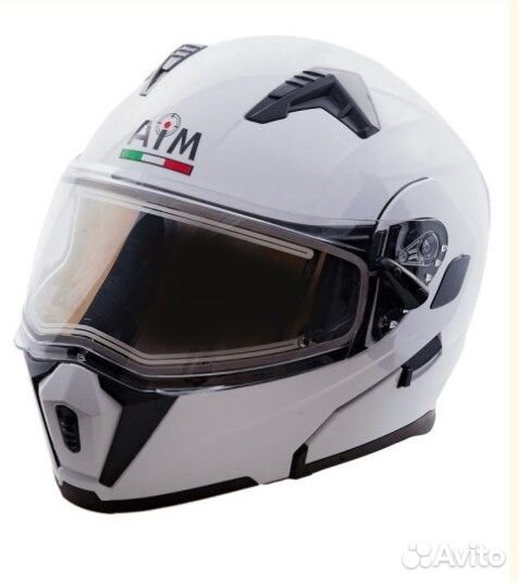 Шлем Снегоходный AiM JK906 White Glossy L