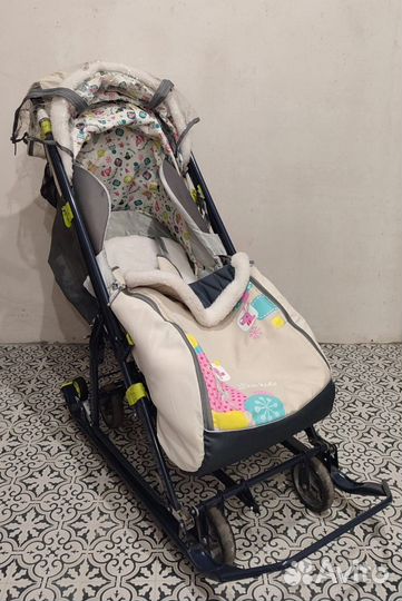 Санки-коляска с укачиванием