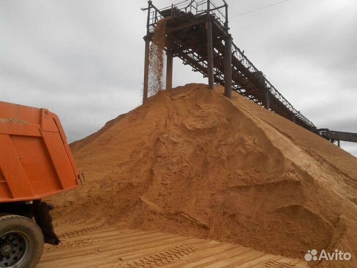 Песок карьерный с доставкой