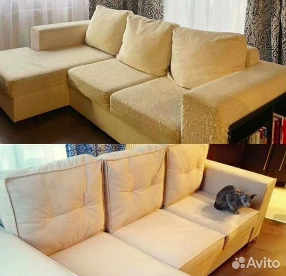 Перетяжка мягкой мебели