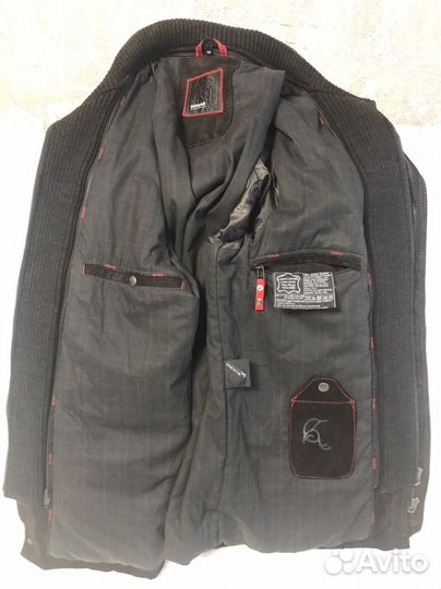 Мужская кожанная куртка 54-56размер