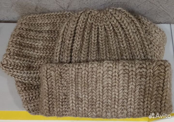 Шапка и снуд (крупная вязка)