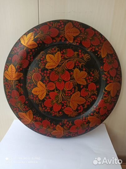 Тарелка-панно 30см, Хохлома