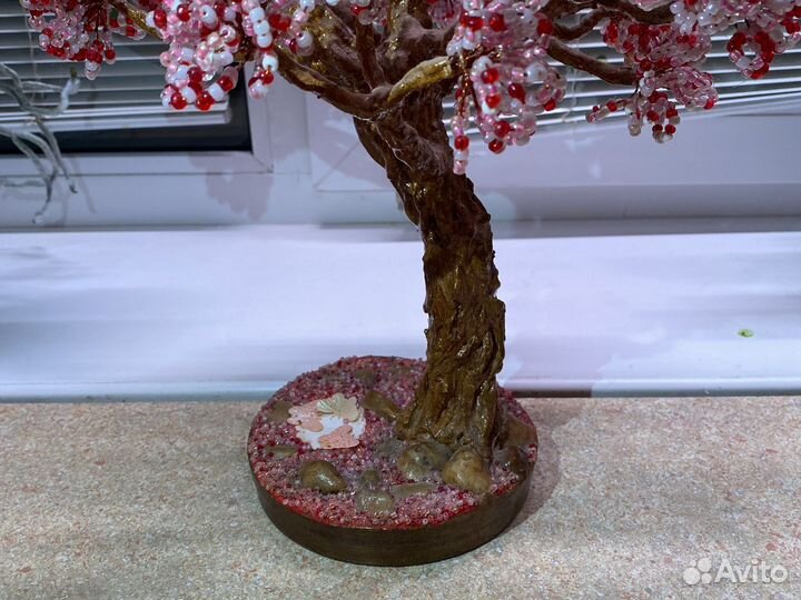 Дерево Сакура из бисера для интерьера