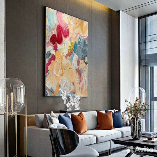 Картина маслом на холсте Красочная абстракция