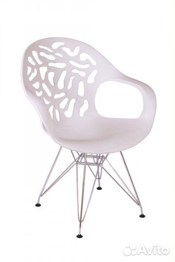 Стул Flor белый, опора металл