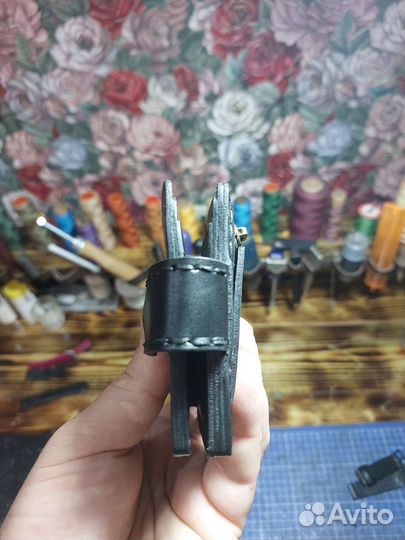 Кошелек мужской кожаный ручной работы