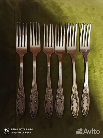 Ложки мельхиор,нержавейка,нож с перламутровой ручк