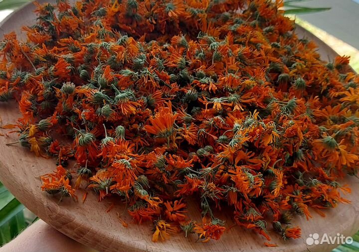 Календула сушеная. Соцветия календулы. Сбор 2023