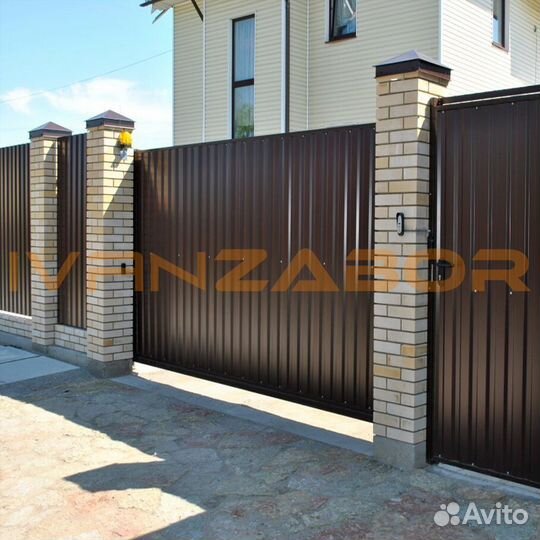 Заборы с воротами и калиткой в Пучеже