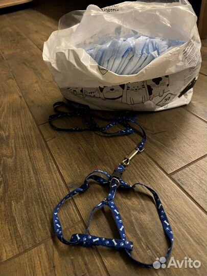 Пеленки для животных и поводок