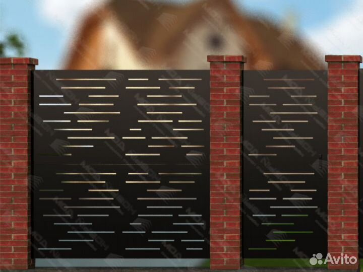 Забор металлический