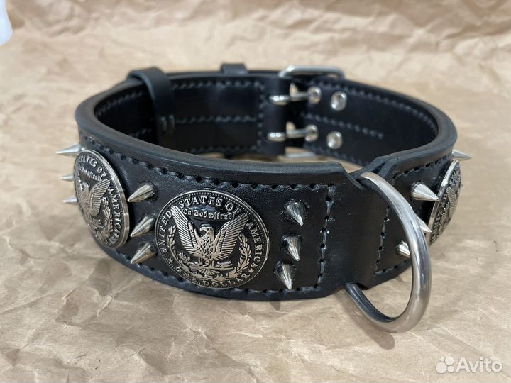 Кожаный ошейник Mesto