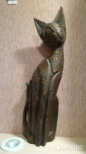 Кошка деревянная. Символ 2023 года (кролик/кот)